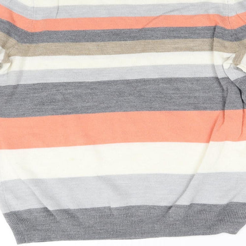 Bonmarché Womens Multicoloured Striped Knit Pullover Jumper Size 12