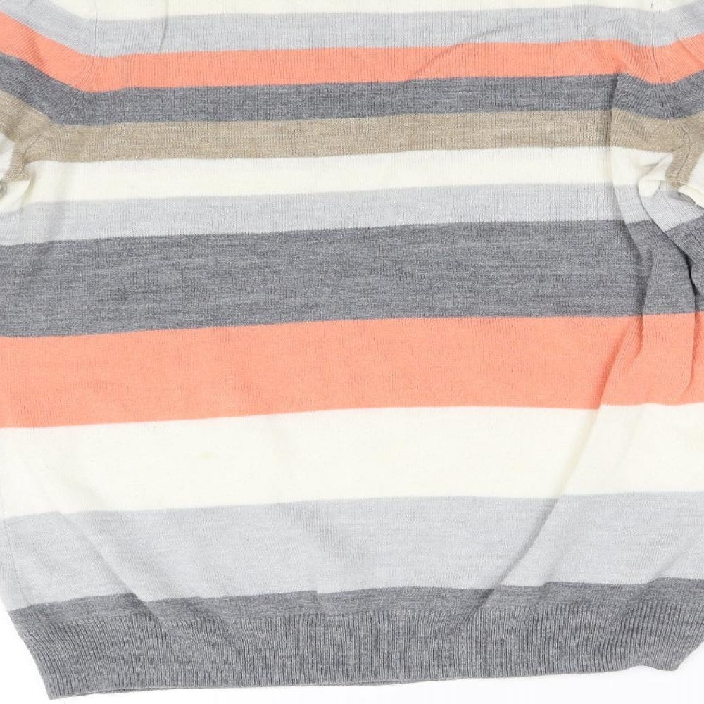 Bonmarché Womens Multicoloured Striped Knit Pullover Jumper Size 12