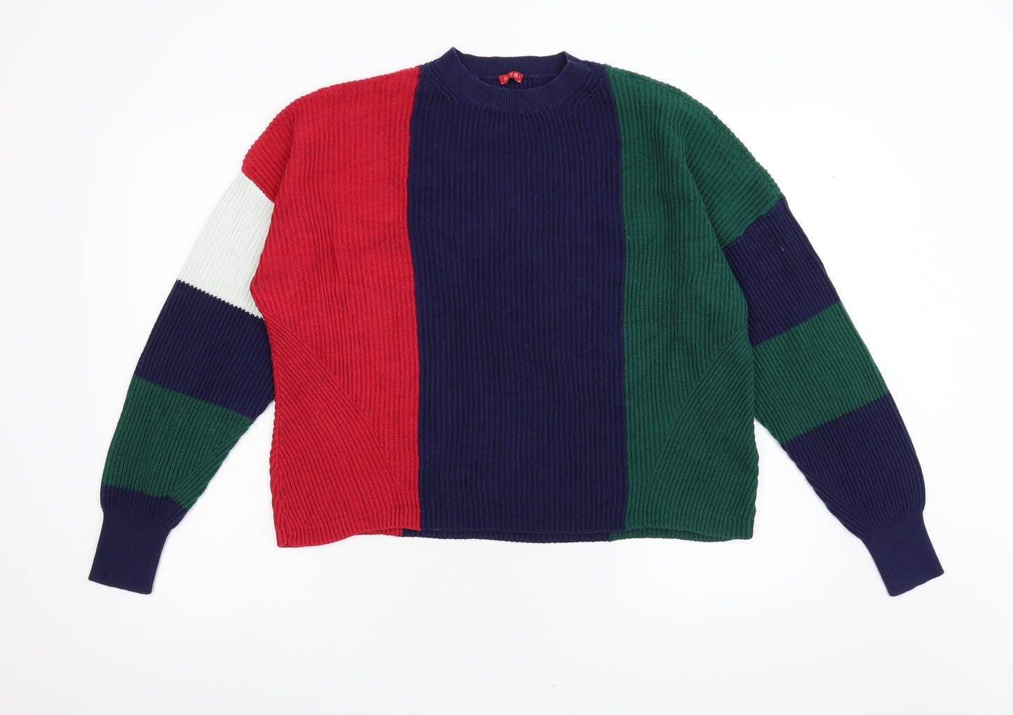 Kitri Mens Multicoloured  Knit Pullover Jumper Size S