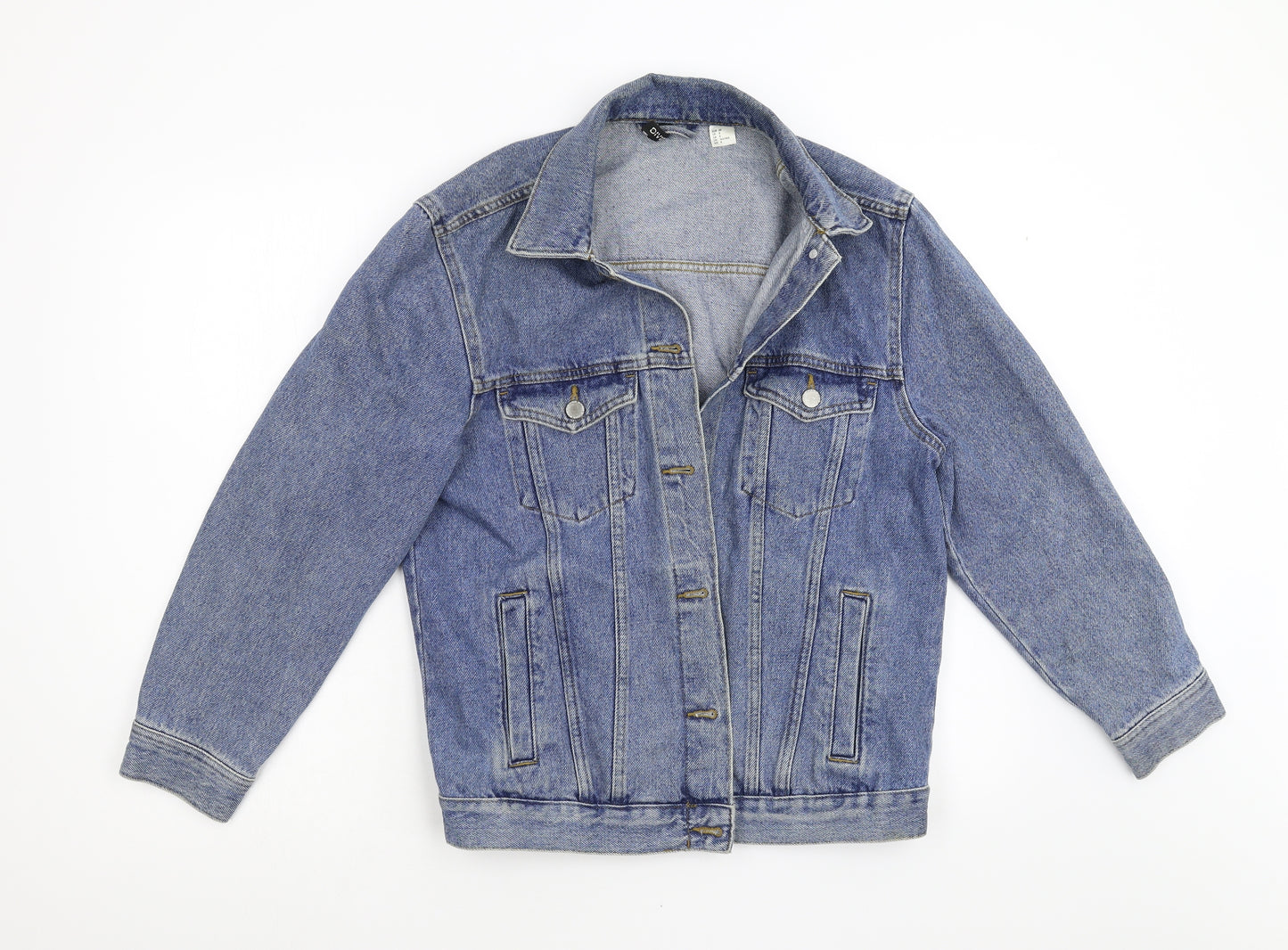 Divided Womens Blue  Denim Jacket  Size 10