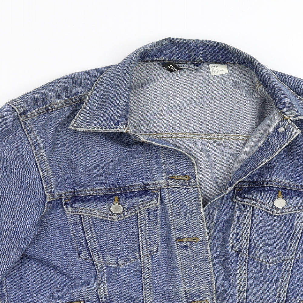 Divided Womens Blue  Denim Jacket  Size 10