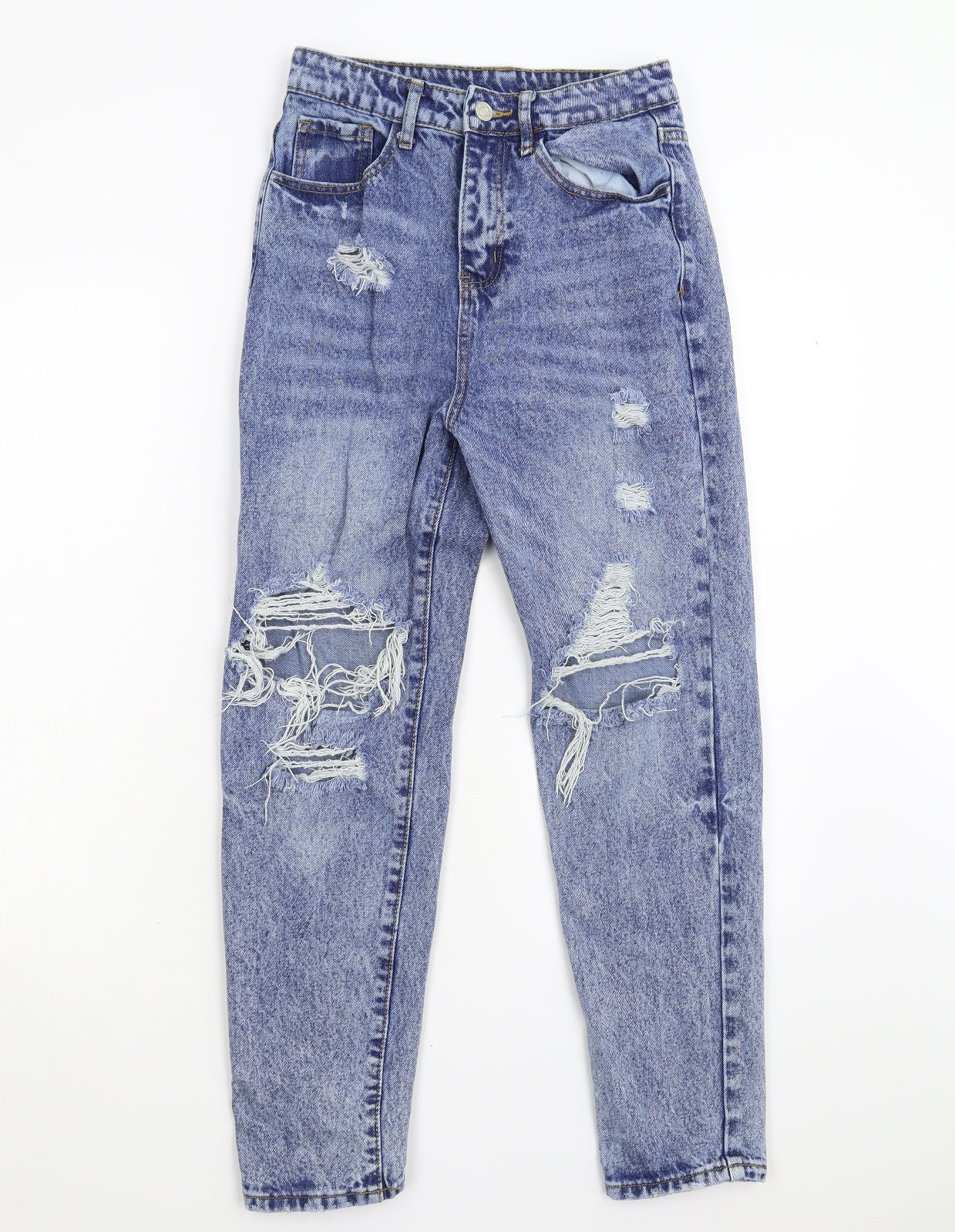 SheIn Womens Blue  Denim Tapered Jeans Size XS L27 in