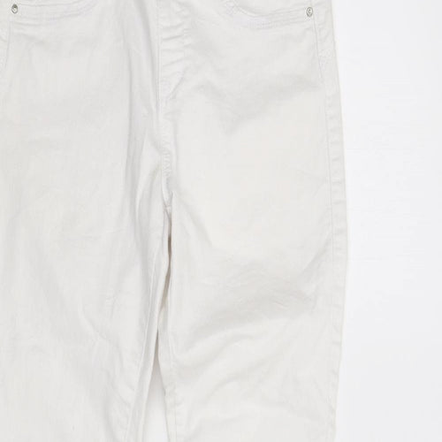 Primark Womens White  Denim Skinny Jeans Size 6 L28 in