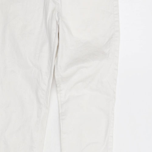 Primark Womens White  Denim Skinny Jeans Size 6 L28 in