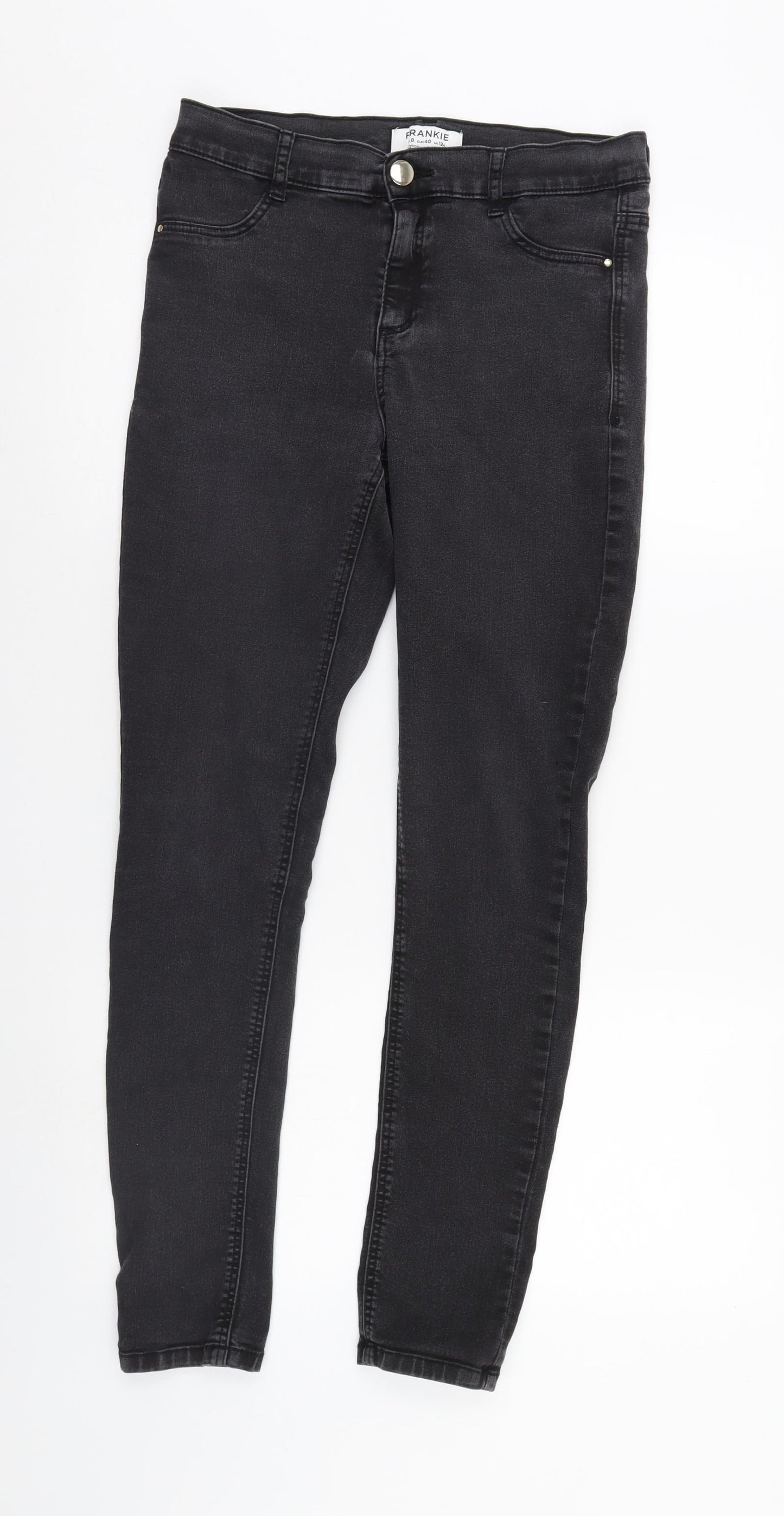Dorothy Perkins Womens Black  Denim Jegging Jeans Size 12 L29 in