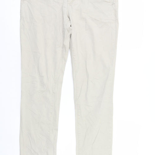 LOGG Womens Beige   Straight Jeans Size 10 L30 in