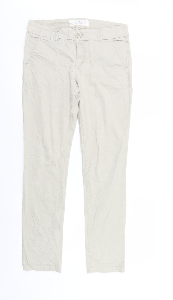 LOGG Womens Beige   Straight Jeans Size 10 L30 in