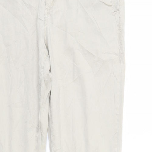 LOGG Womens Beige   Straight Jeans Size 10 L30 in