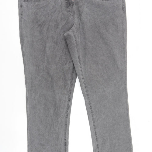 Bexleys Womens Grey  Denim Straight Jeans Size 38 in L27 in