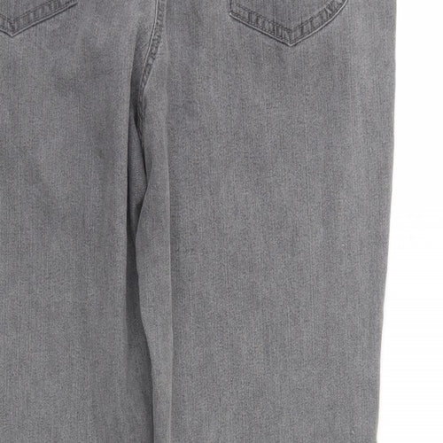 Bexleys Womens Grey  Denim Straight Jeans Size 38 in L27 in