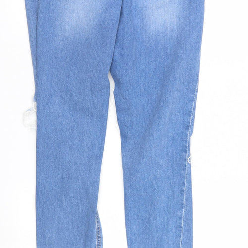 Studio Womens Blue  Denim Straight Jeans Size 10 L28 in