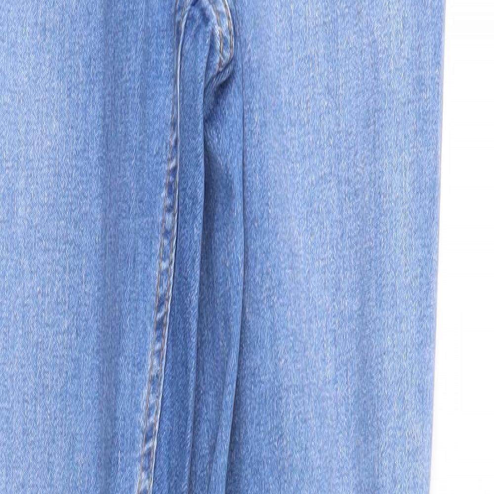 Studio Womens Blue  Denim Straight Jeans Size 10 L28 in