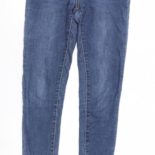 Preworn Womens Blue  Denim Skinny Jeans Size 8 L28 in