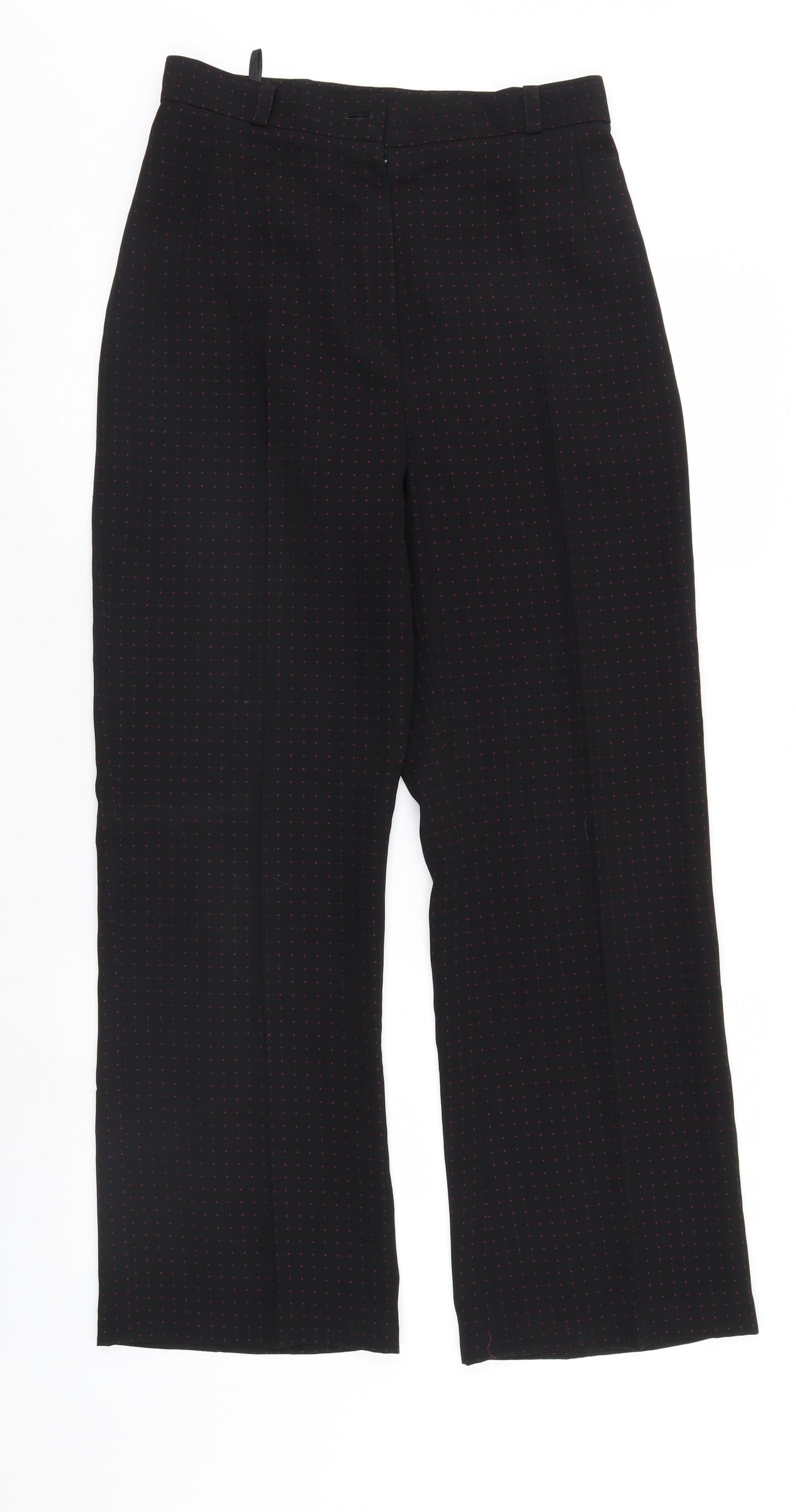 Kerio Womens Black Polka Dot  Trousers  Size 12 L29 in