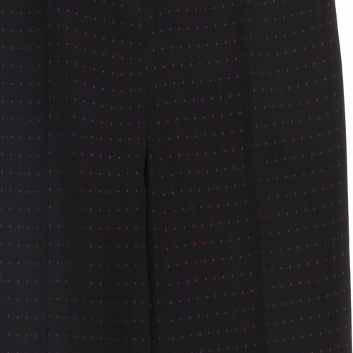 Kerio Womens Black Polka Dot  Trousers  Size 12 L29 in