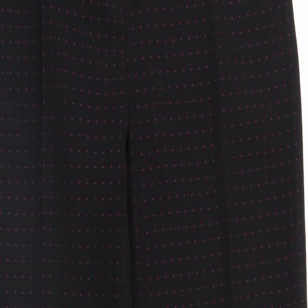 Kerio Womens Black Polka Dot  Trousers  Size 12 L29 in