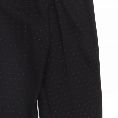 Kerio Womens Black Polka Dot  Trousers  Size 12 L29 in