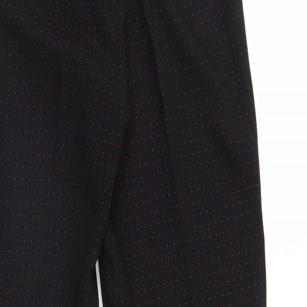 Kerio Womens Black Polka Dot  Trousers  Size 12 L29 in