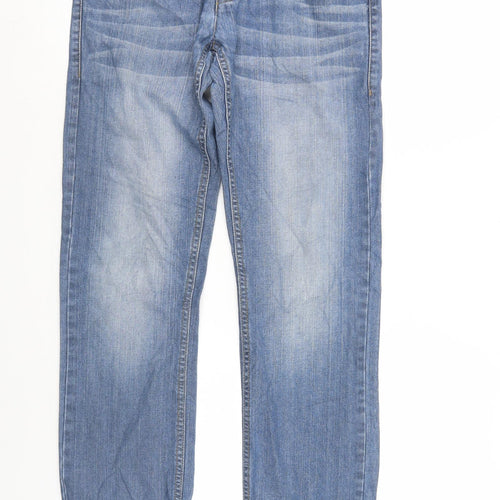 Tom Taylor Mens Blue  Denim Straight Jeans Size L L29 in