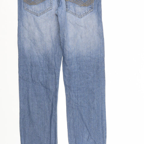 Tom Taylor Mens Blue  Denim Straight Jeans Size L L29 in