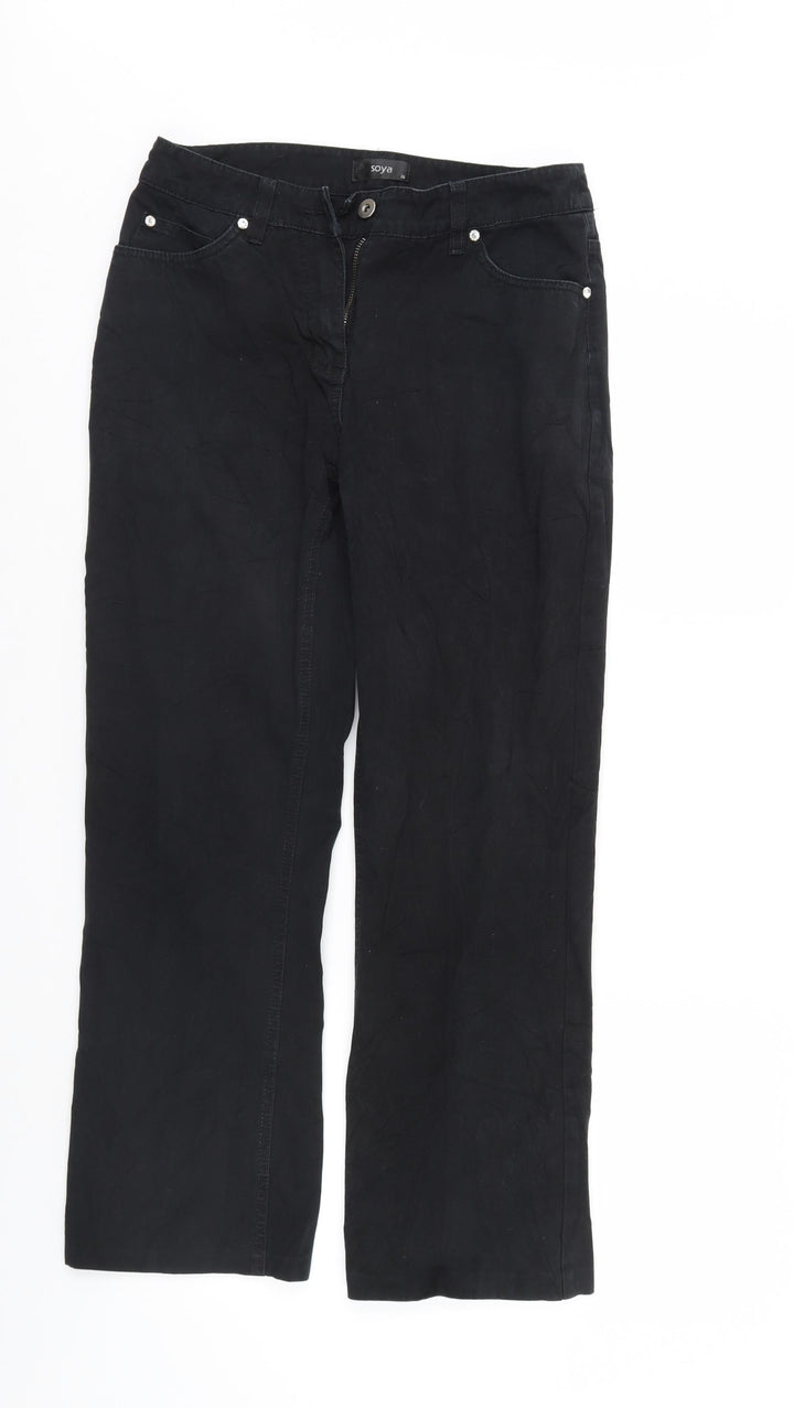 Soya Womens   Denim Straight Jeans Size 8 L28 in