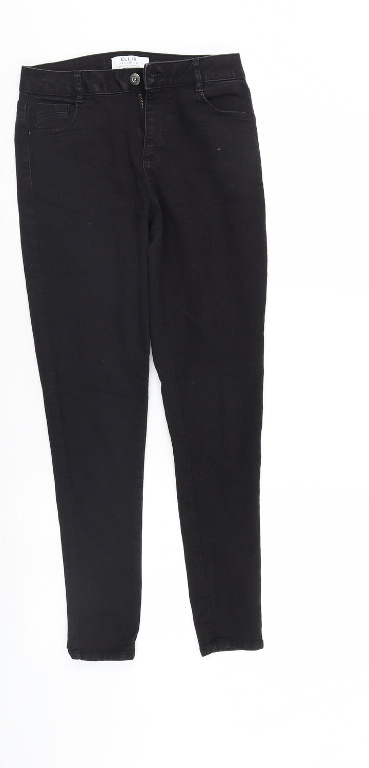 Ellis Womens Black  Denim Tapered Jeans Size 8 L27 in