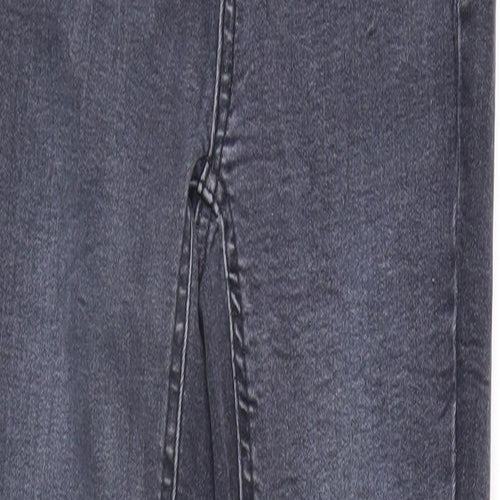 New Look Womens Black  Denim Tapered Jeans Size 6 L27 in
