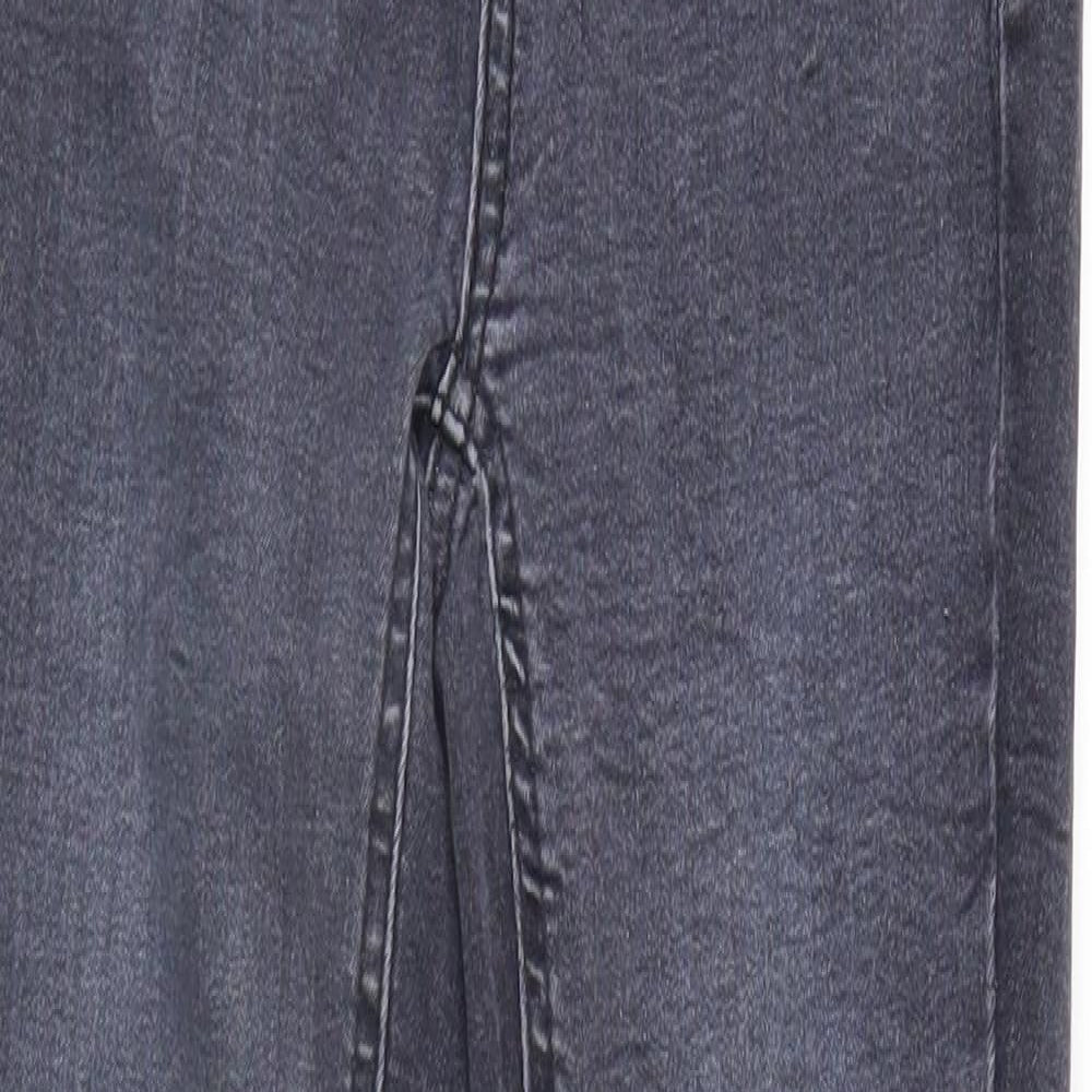 New Look Womens Black  Denim Tapered Jeans Size 6 L27 in