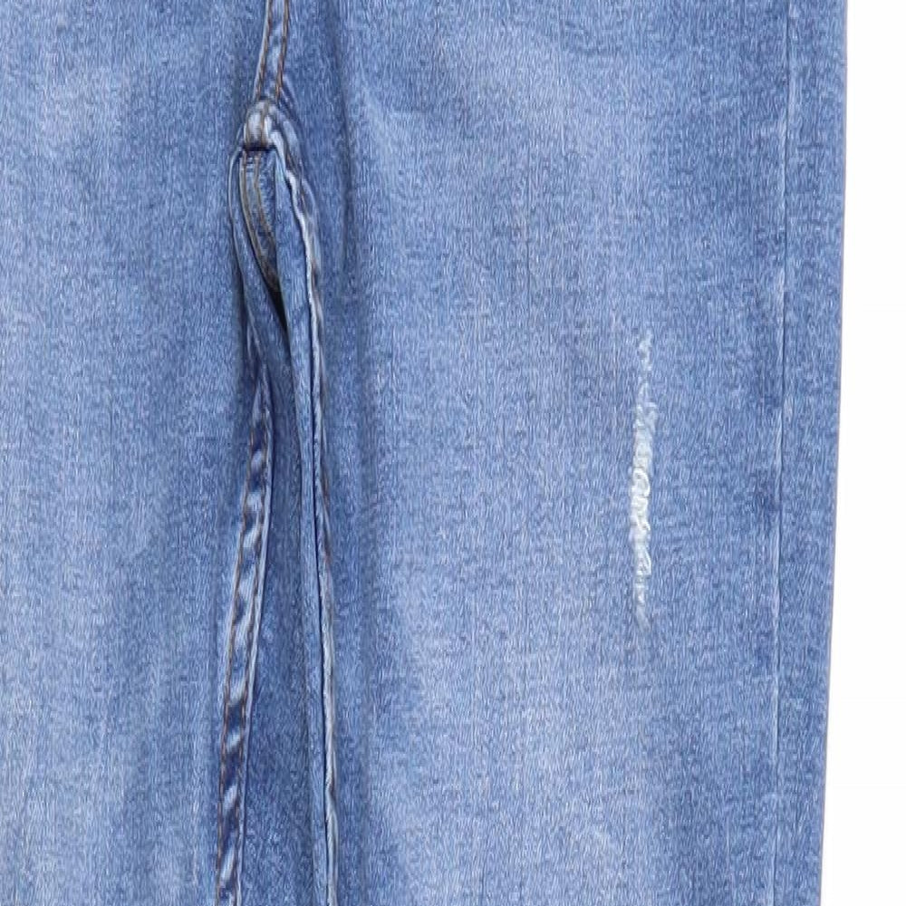 Denim Co. Womens Blue  Denim Tapered Jeans Size 12 L27 in