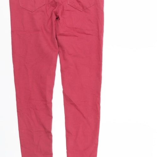 Denim & Co. Womens Red  Denim Skinny Jeans Size 8 L31 in