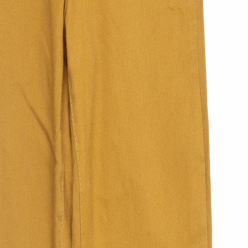 H&M Womens Gold   Trousers  Size 6 L29 in