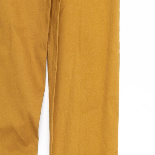 H&M Womens Gold   Trousers  Size 6 L29 in