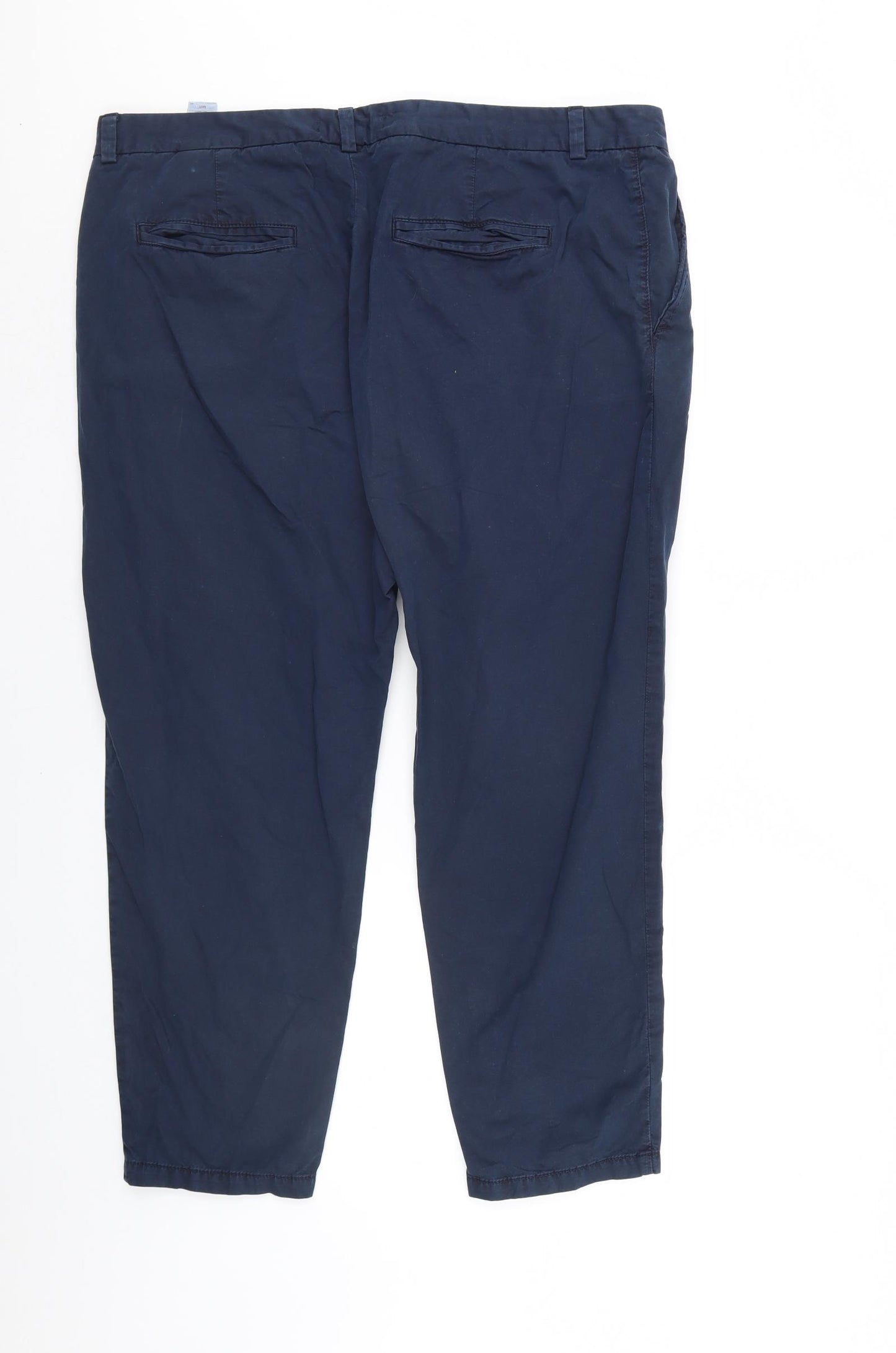 M&S Womens Blue   Chino Trousers Size 20 L27 in