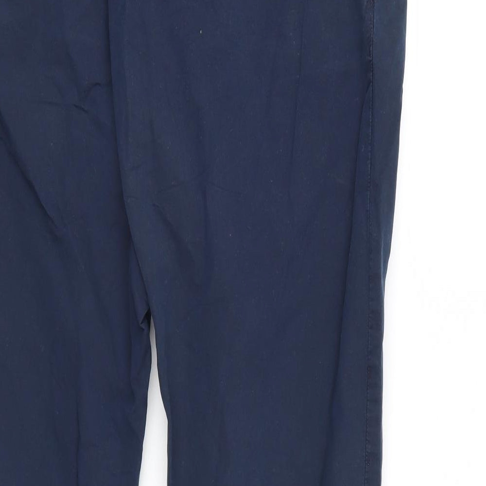 M&S Womens Blue   Chino Trousers Size 20 L27 in