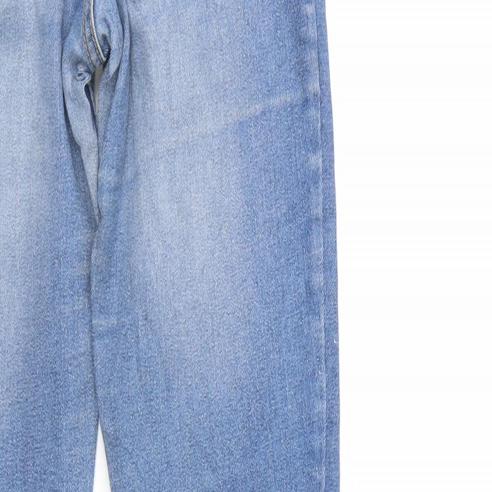 C Denim Womens Blue  Denim Straight Jeans Size 8 L30 in