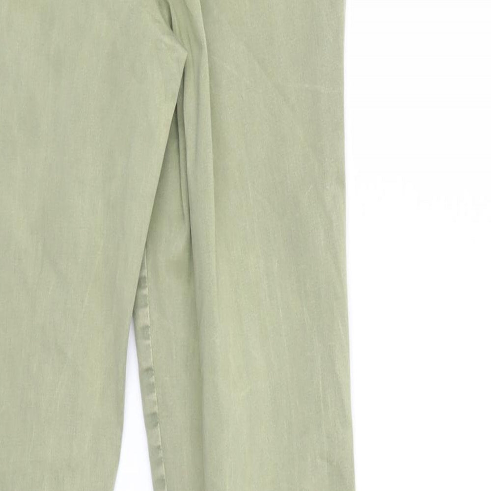 George Womens Green  Denim Straight Jeans Size 10 L28 in
