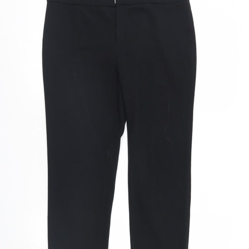 M&S Womens Black   Trousers  Size 10 L23 in