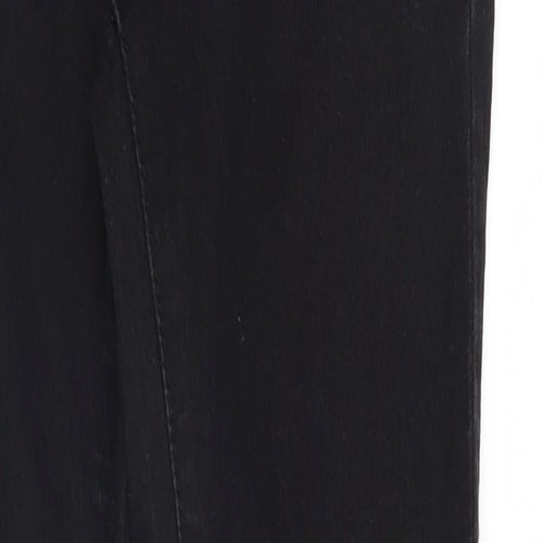 Denim & Co. Womens Black  Denim Jegging Jeans Size 8 L29 in