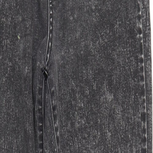 Denim & Co. Womens Grey  Denim Straight Jeans Size 10 L30 in - faded look