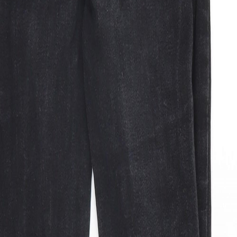 Denim Co Womens Black  Denim Straight Jeans Size 6 L28 in