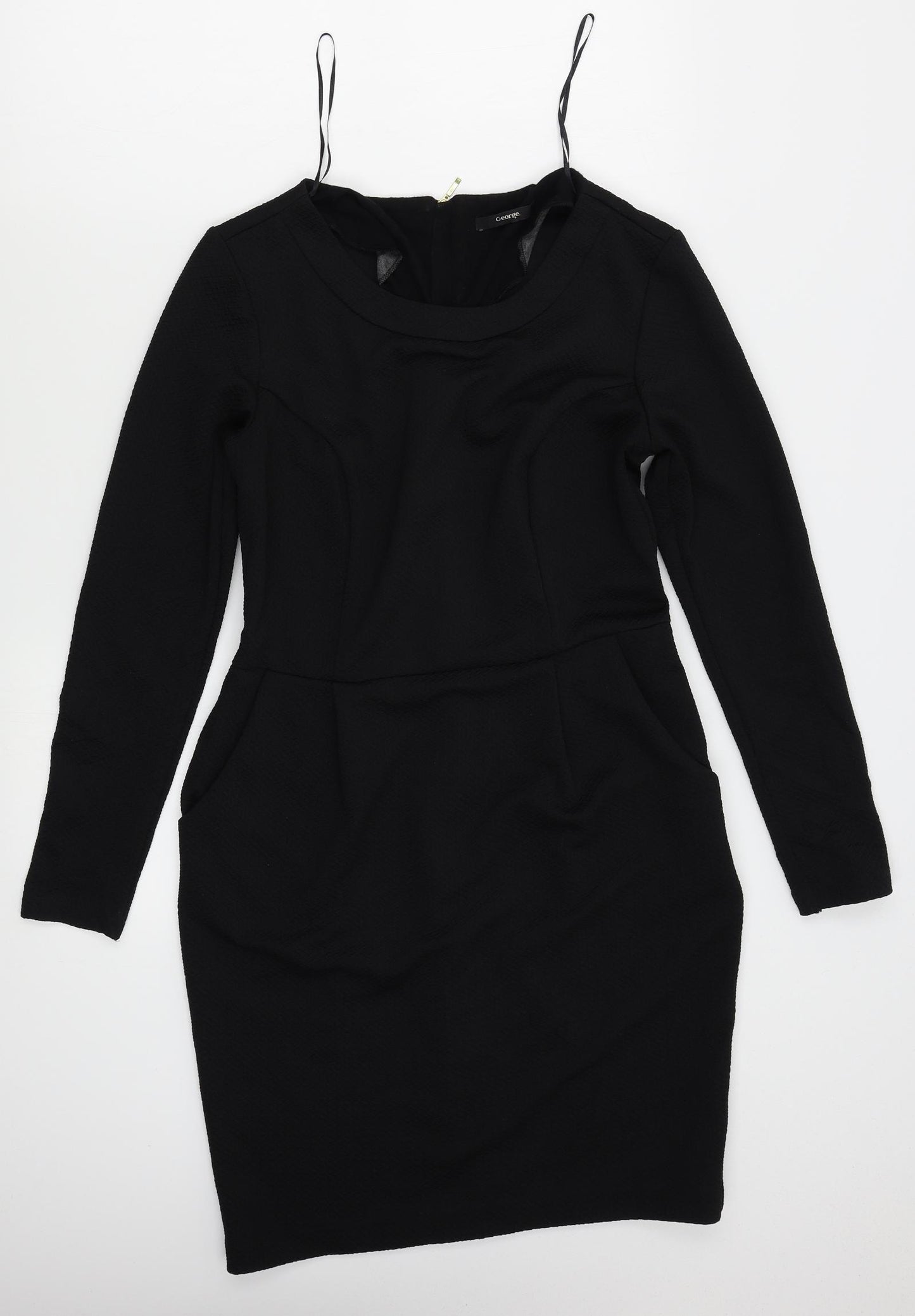 George Womens Black   A-Line  Size 12