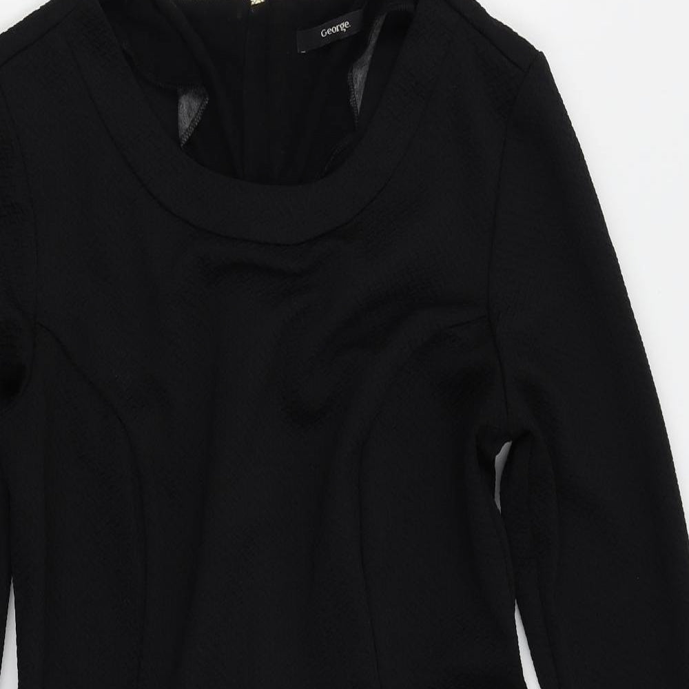 George Womens Black   A-Line  Size 12