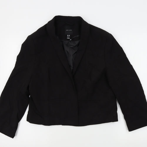 New Look Womens Black   Jacket Blazer Size 16