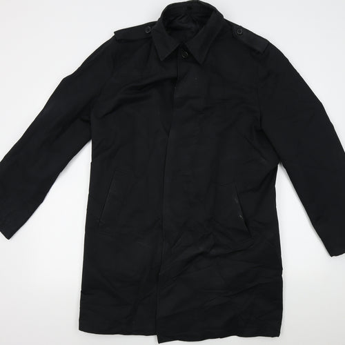 Slaters Womens Black   Overcoat Coat Size L