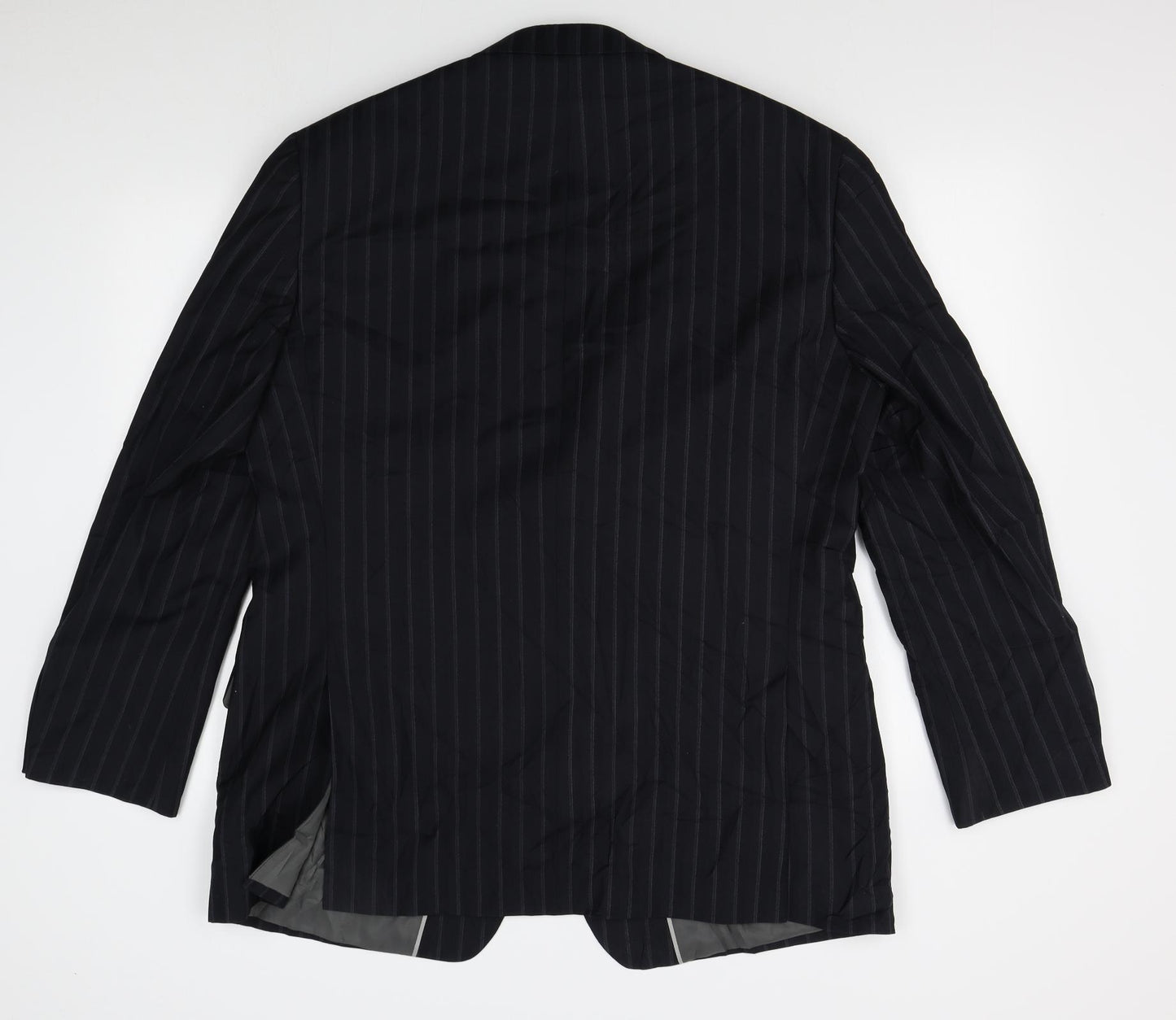 M&S Mens Black Striped  Jacket Blazer