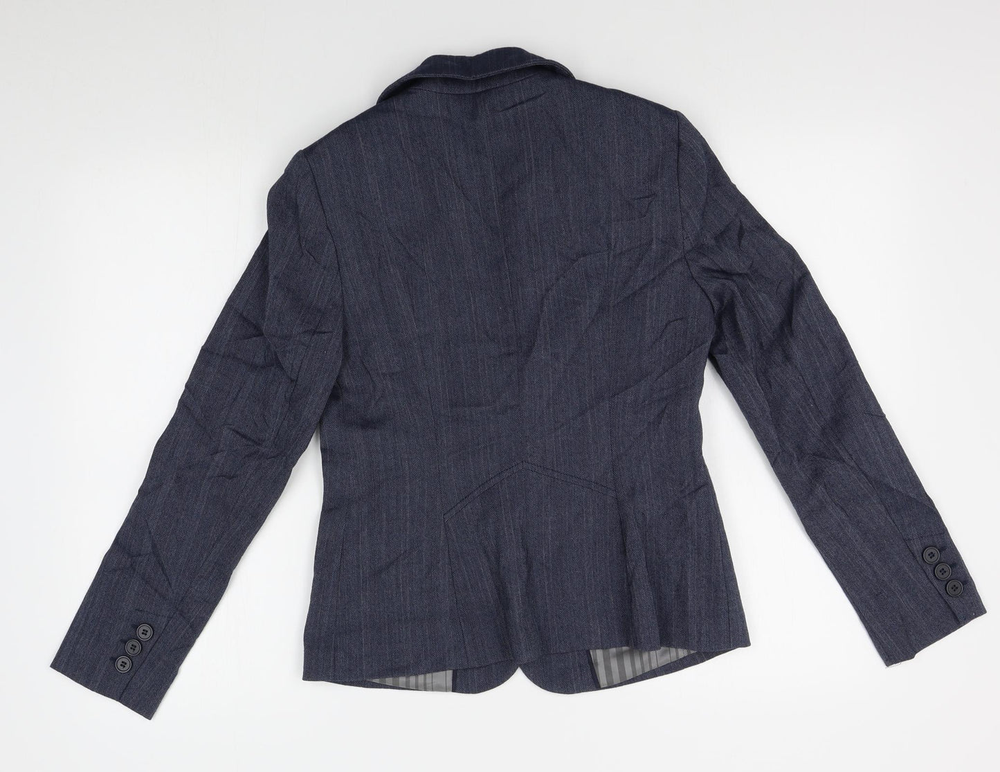 NEXT Womens Blue Striped  Jacket Blazer Size 10