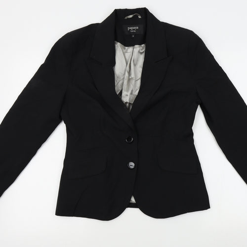 Papaya Womens Black   Jacket Blazer Size 12