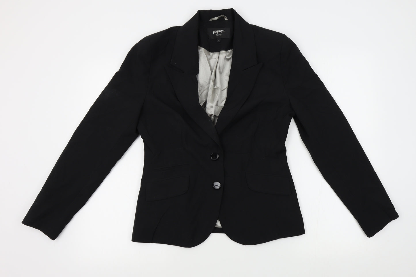 Papaya Womens Black   Jacket Blazer Size 12