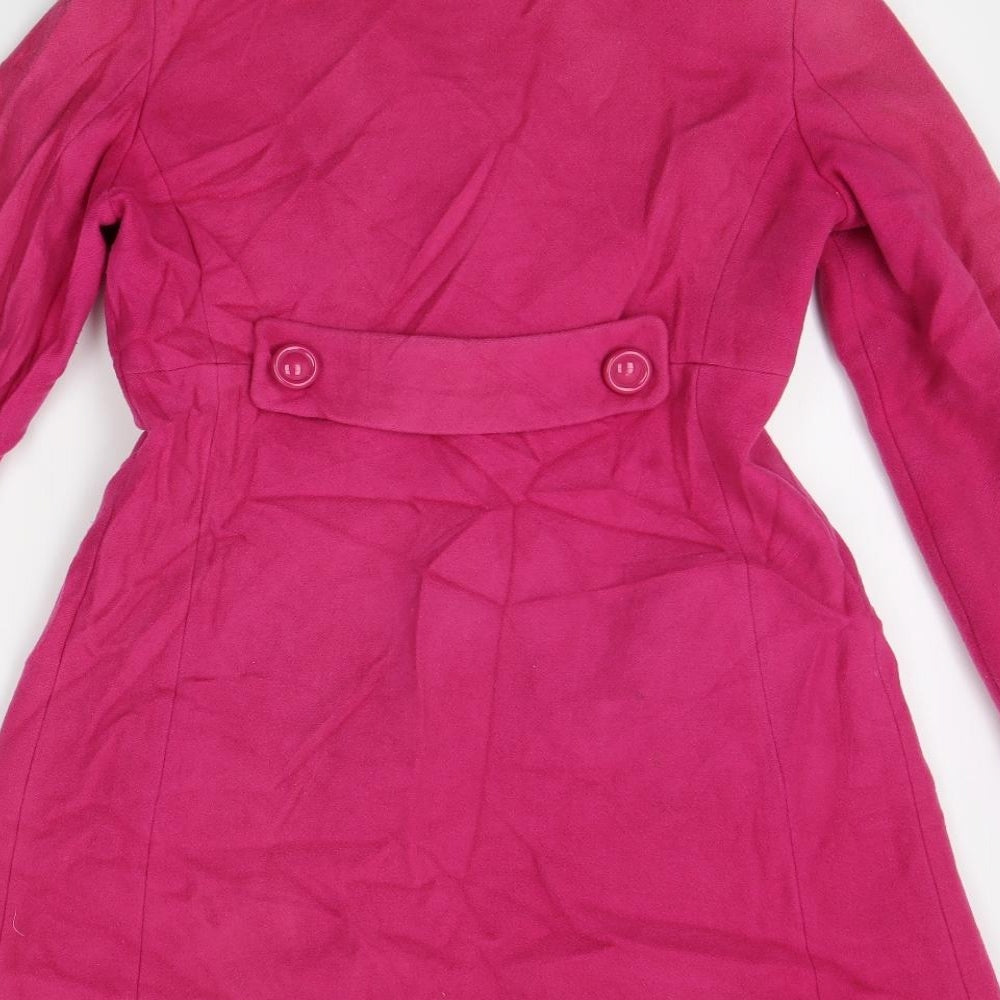 NEXT Womens Pink   Pea Coat Coat Size 8