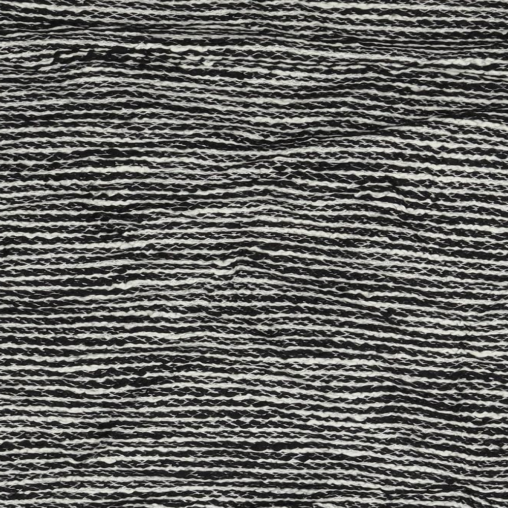 H&M Womens White Striped  Cardigan Jumper Size M